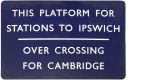 Sale 289, Lot 52, Stations To Ipswich, Cambridge