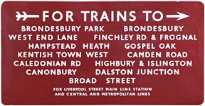 Station Sign, Brondesbury Park etc.