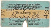 Rail Ticket, Lot 350 in GCR Sale 294