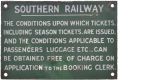 Sale 295, Lot 66, SR Conditions of Ticket Issue