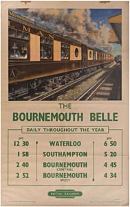 Poster, Bournemouth Belle, Barber